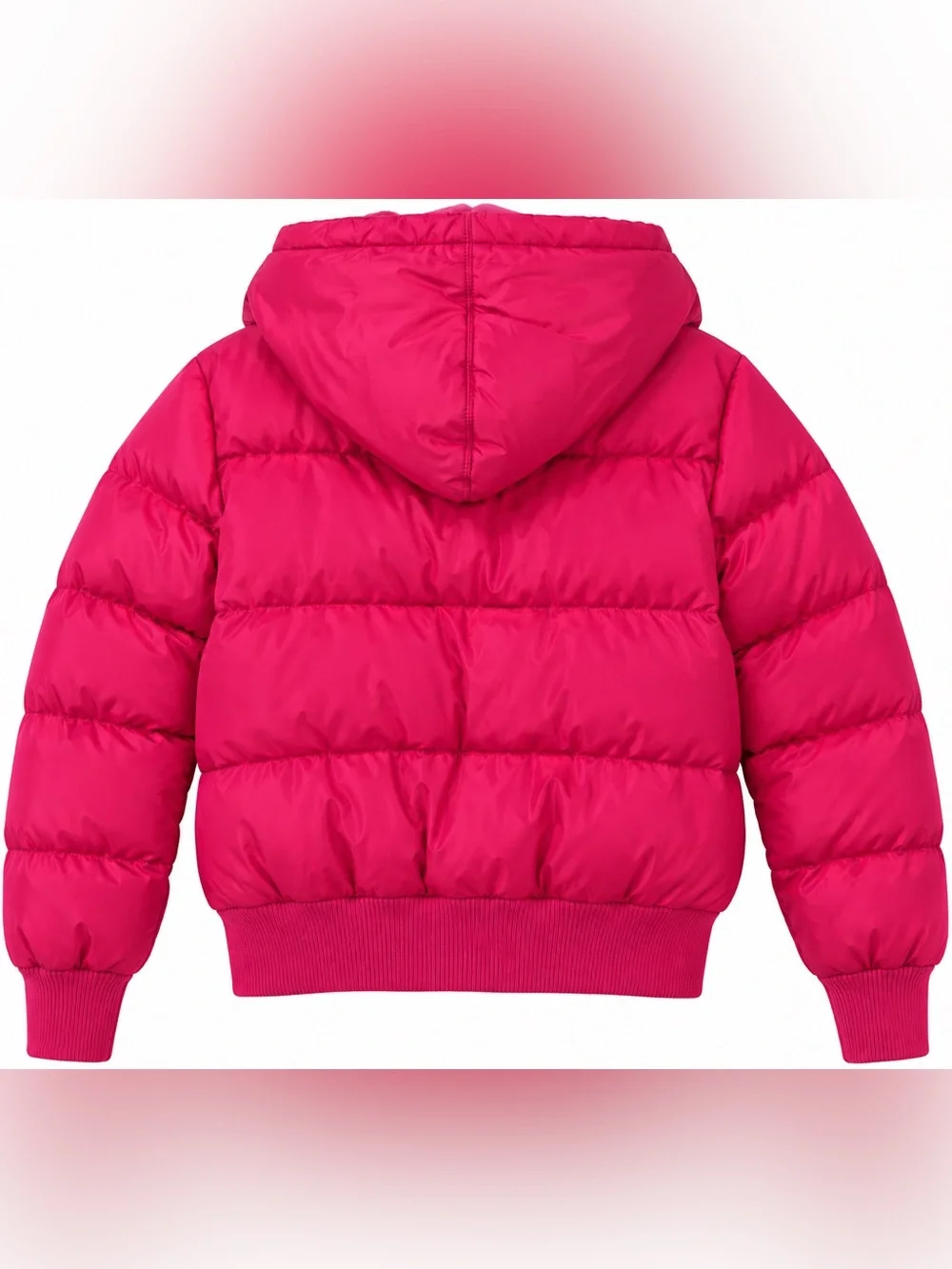 Ralph Lauren Girls XL 16 Down Puffer Jacket Pink Hooded Coat
